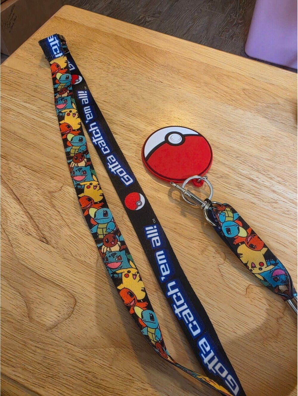 Gotta Catch Em All Pokemon Lanyard With Pokeball
